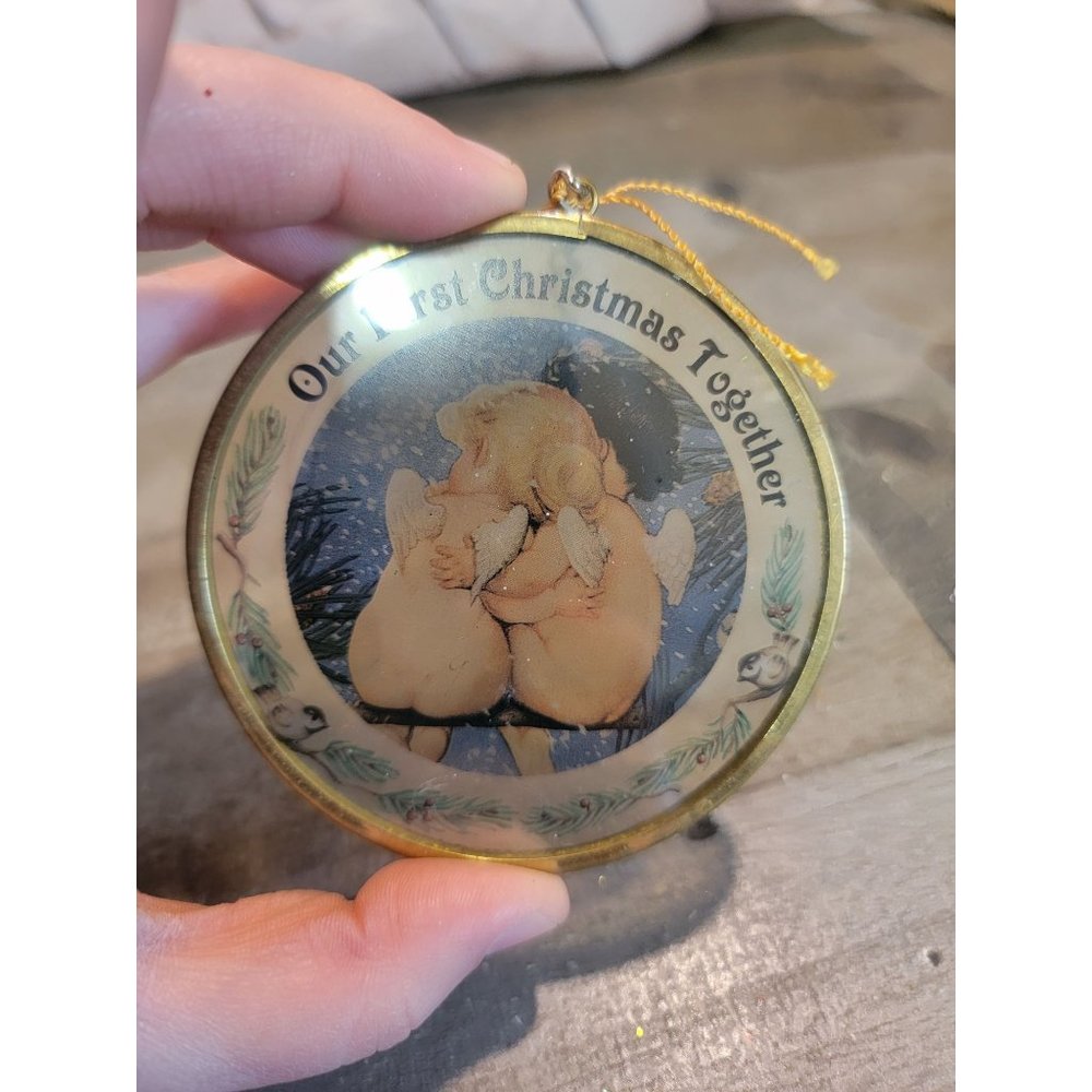 Our first xmas boy girl angel ornament xmas